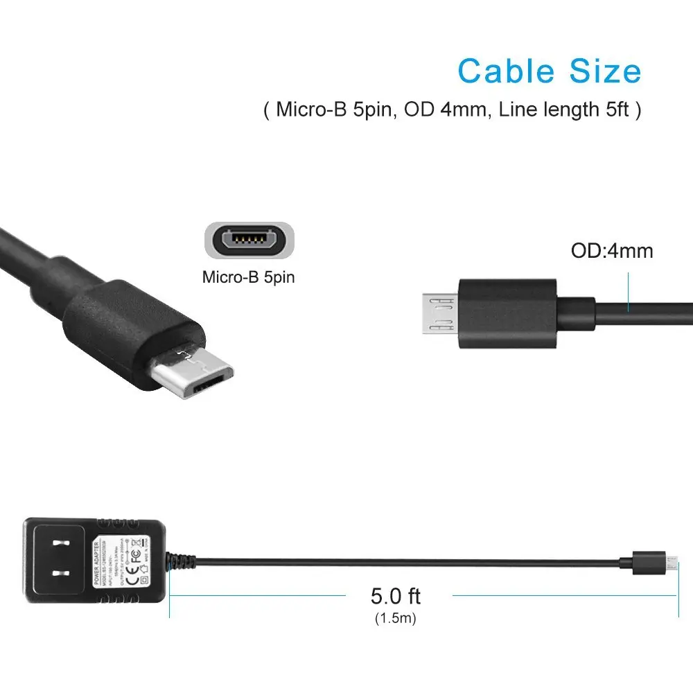 Raspberry Pi 3 Type B адаптер питания зарядное устройство переменного тока 5 В А блок Micro USB
