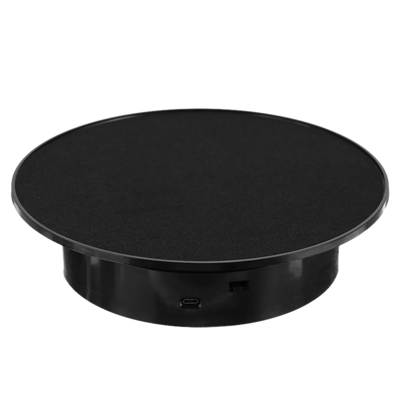 20cm Electric Rotating Jewelry Display Stand Motorized Rotary Turntable Modeldisplay Stand Base USB/Battery Powered