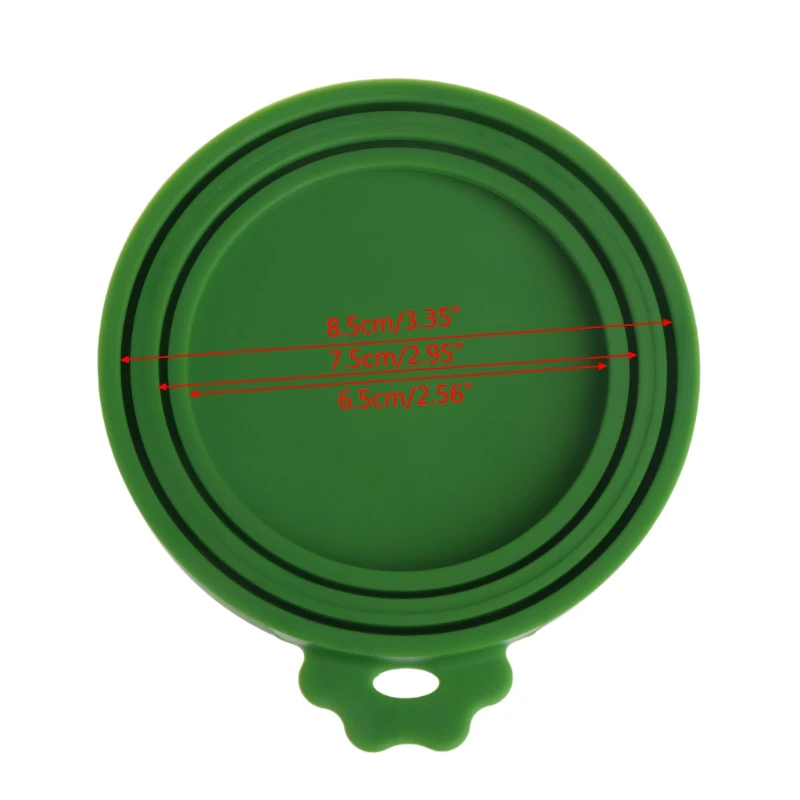 

Silicone Dogs Cats Storage Tin Cap Lid Reusable Random Color Pet Food Can Cover