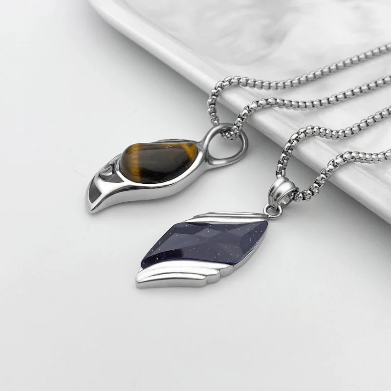 

Fashion Titanium Steel Pendant Men and Women Stainless Steel Pendant High-End Clothing Accessories New Party Trend Gift