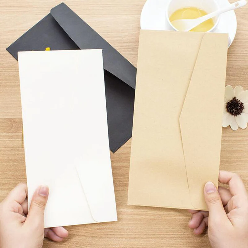 20 шт./лот деловые конверты Papeleria Chancery черно белые бумажные для скрапбукинга