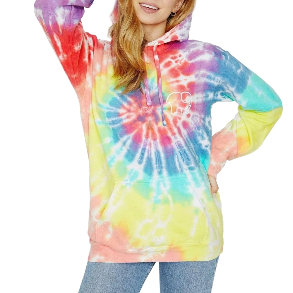 Женская толстовка с капюшоном и принтом на весну осень|Толстовки - Цена: 443,33 - 495,45 руб.