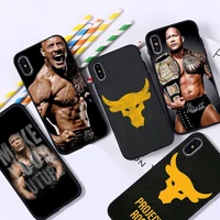 yndfcnb the rock dwayne johnson phone case for iphone 11 12 pro xs max 8 7 6 6s plus x 5s se 2020 xr cover