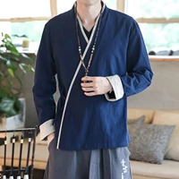 plus size men kimono cardigan traditional male yukata samurai clothing casual harajuku kimono jackets streetwear haori