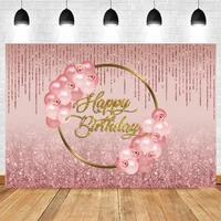 pink balloon flower glitter golden princess baby birthday backdrop vinyl photography background for photo studio photophone