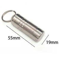 outdoor mini pill box titanium alloy small pill box outdoor waterproof warehouse sealed cans for the elderly first