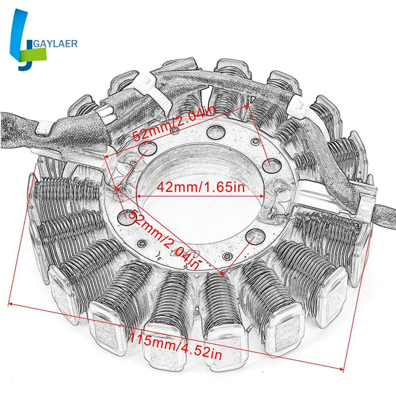 Motorcycle Alternator Stator Coil for Honda NSS250X MF08 FORZA 250 X 2004-2007 NSS250EX MF-08 250EX |