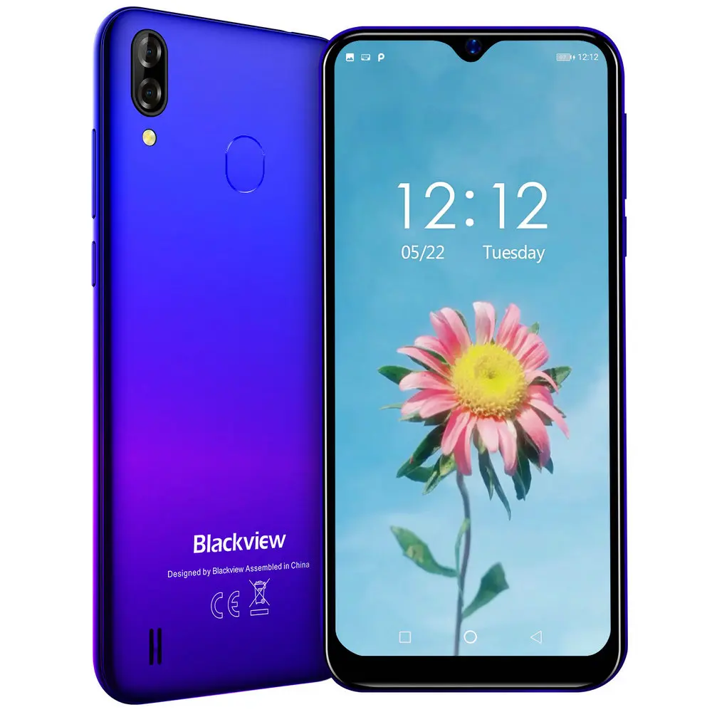 Interstellar blue Blackview A60 Pro Мобильный телефон Android 9,0 MT6761V четырехъядерный мобильный телефон 3 ГБ+ 16 Гб экран капли 4080 мАч отпечатков пальцев Смартфон - Цвет: Interstellar blue