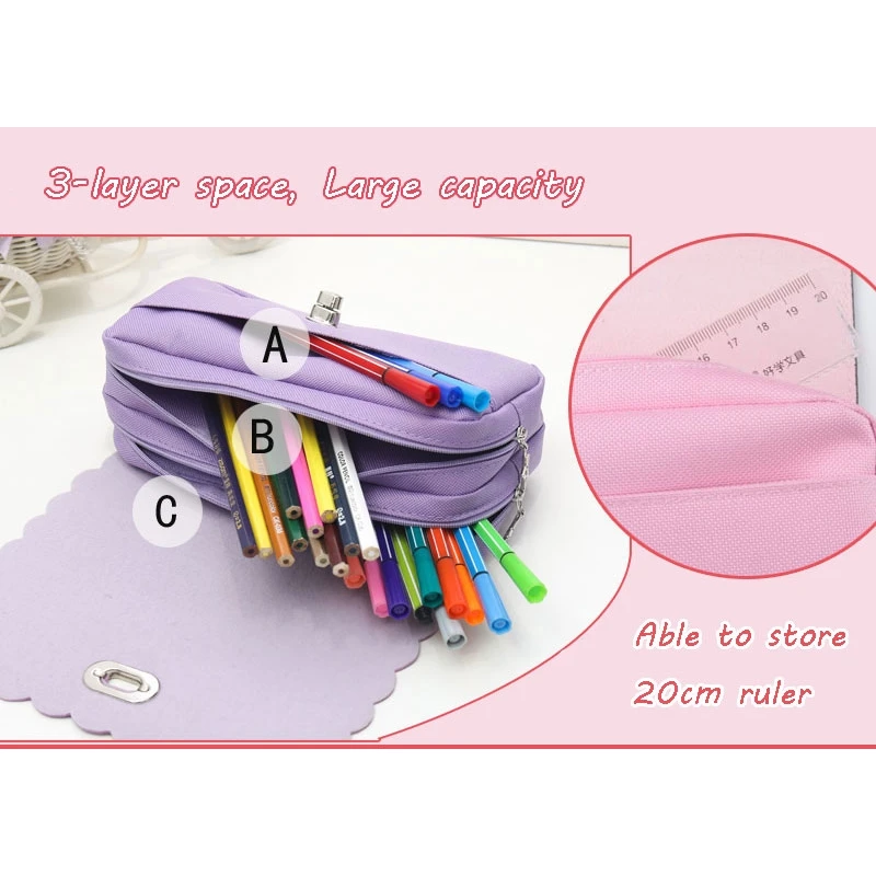 Кавайный чехол для карандаша большой емкости мультяшный карандаш Принцесса