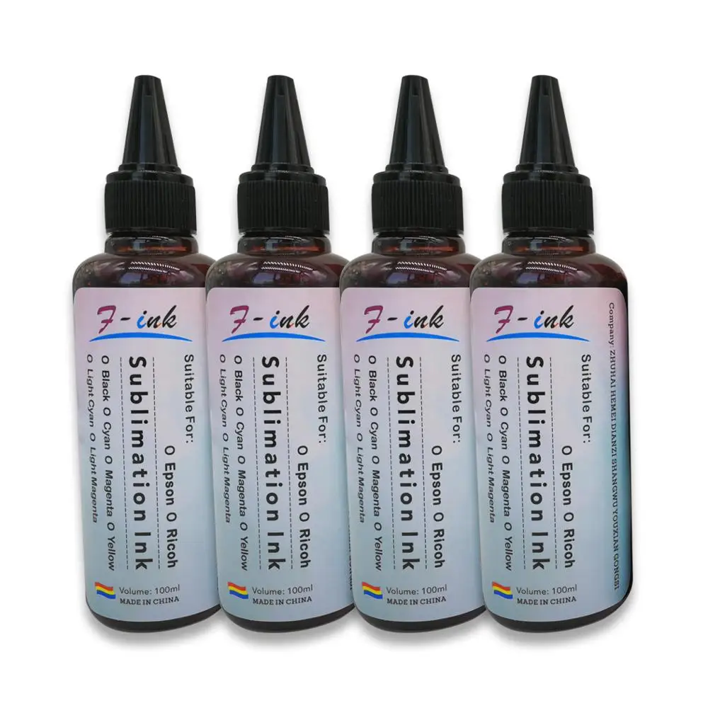 4 Black F-INK 4x100 мл SG400 сублимационные чернила, совместимые с Sublijet Sawgrass Virtuoso SG400 и SG800 принтер - Цвет: 4 Black