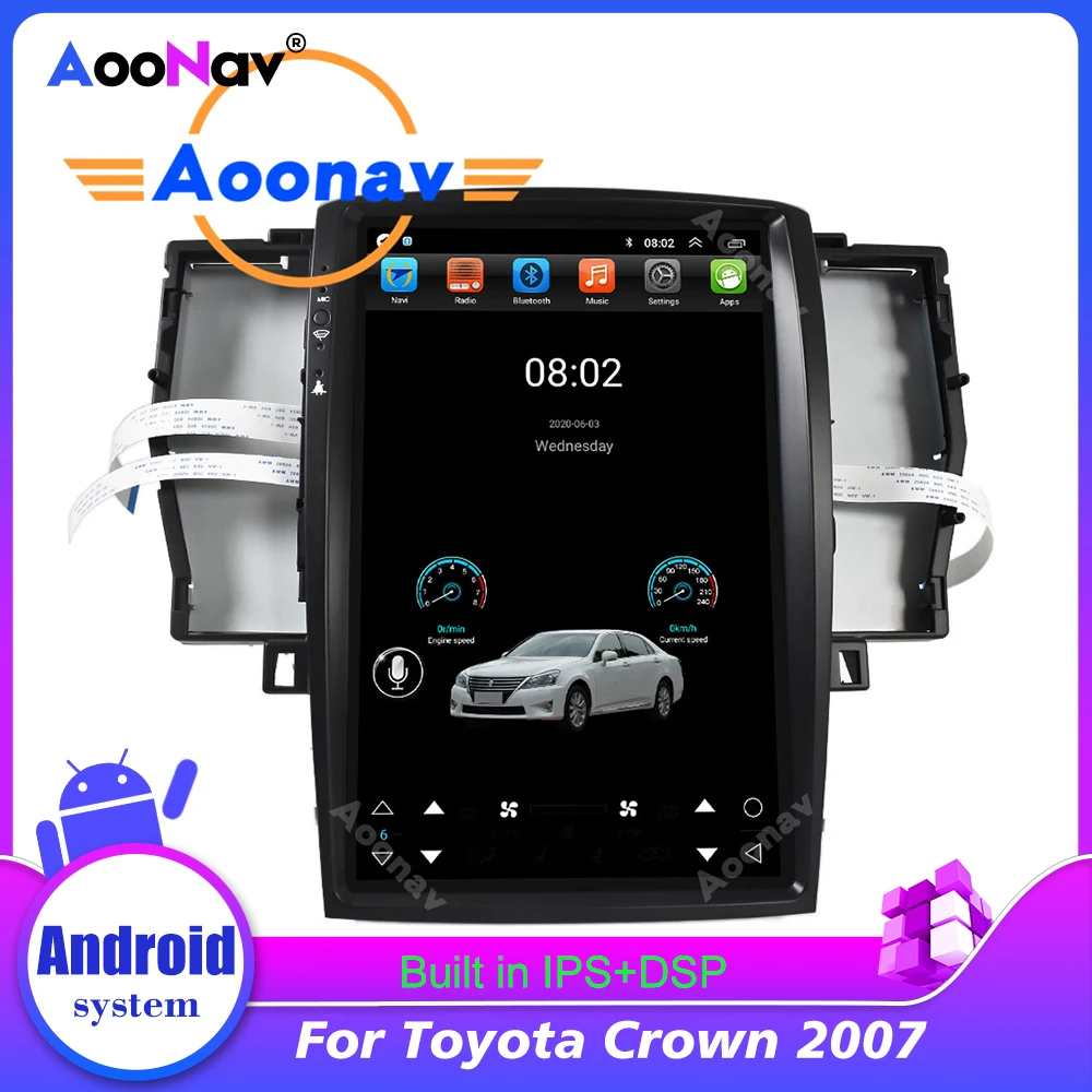 

2 Din Car Radio For Toyota Crown 2007 Vertical Screen GPS Navigation Auto Radio Multimedia Player Head Unit