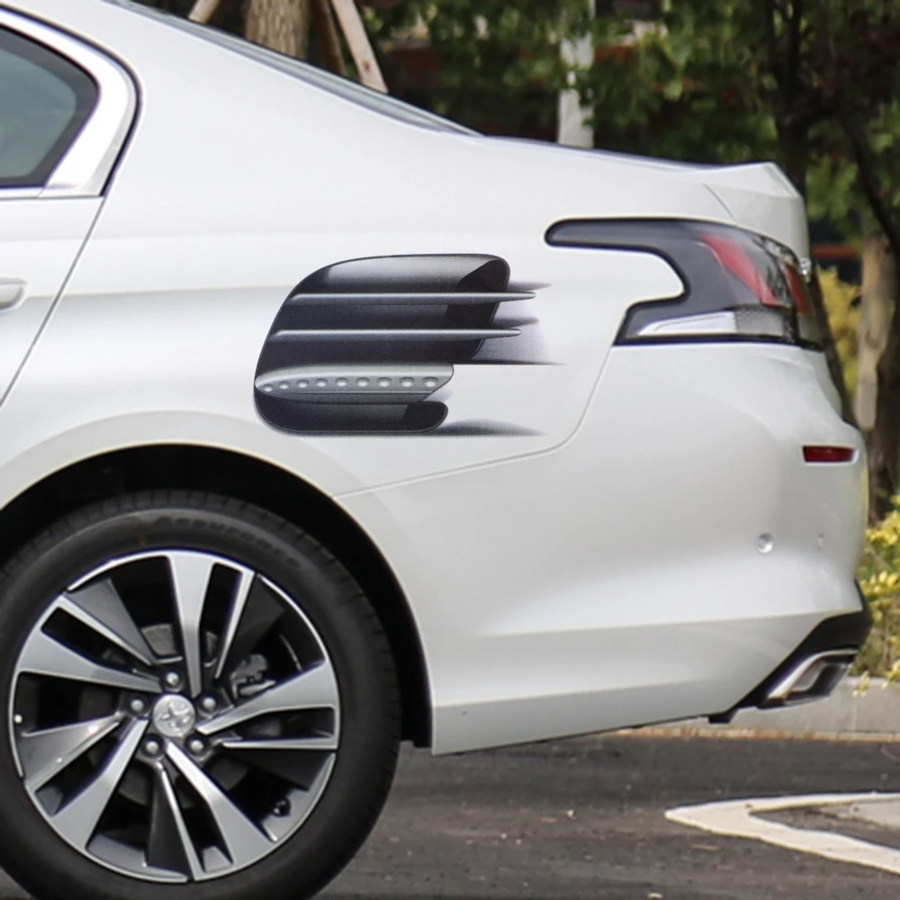 

Car Refitting Sticker Car-styling Exterior Acccessories Auto Decoration 3D Decorative Car Sticker PVC Fake Side Air Vents Outlet