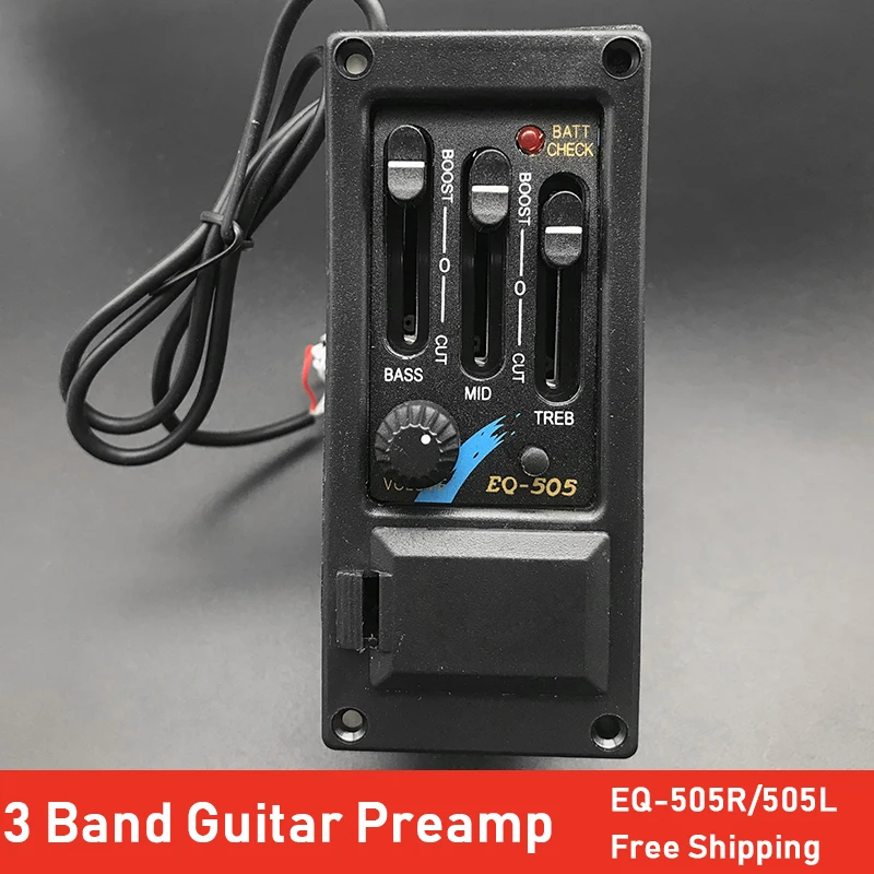 Усилитель для акустической гитары EQ 505 3 полосы|Детали и аксессуары гитар| |