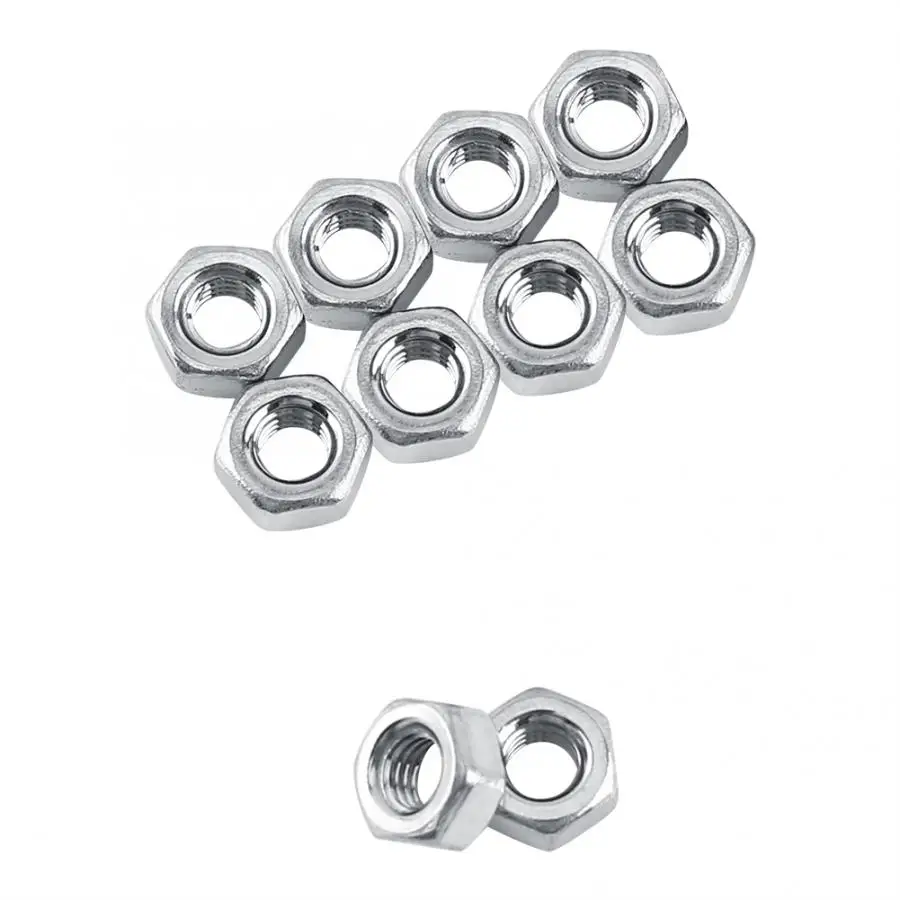 250 шт. болты гайки M3 A2 из нержавеющей стали с шестигранной головкой шестигранными