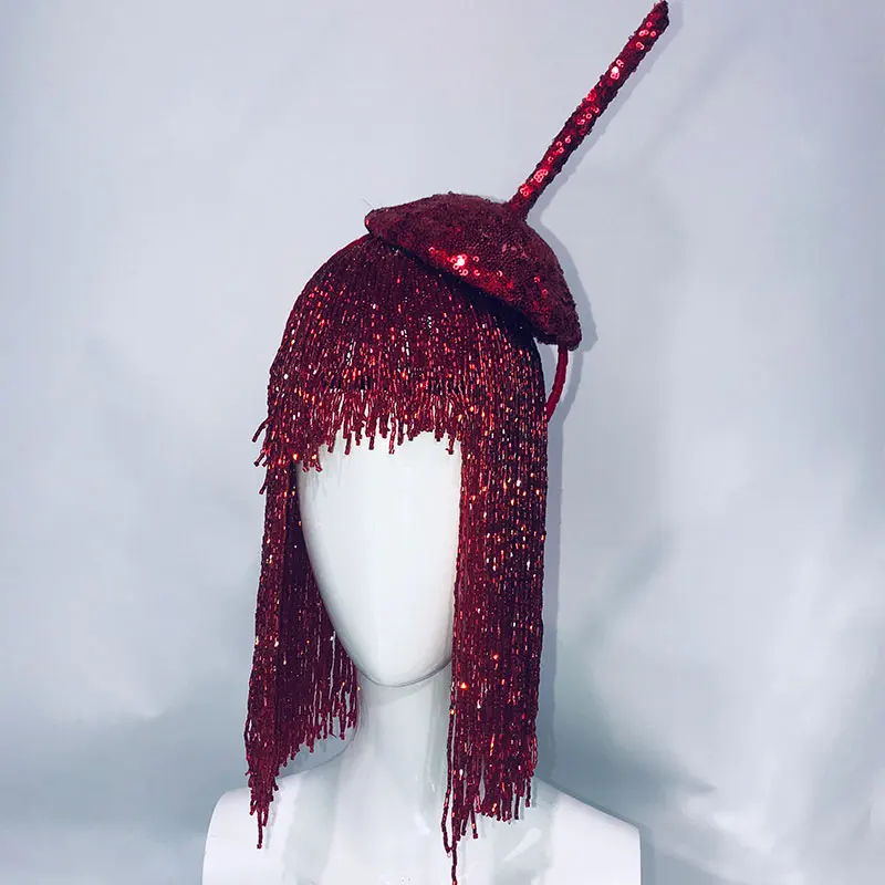 На заказ платье со стразами бисером парик сценический костюм комплект