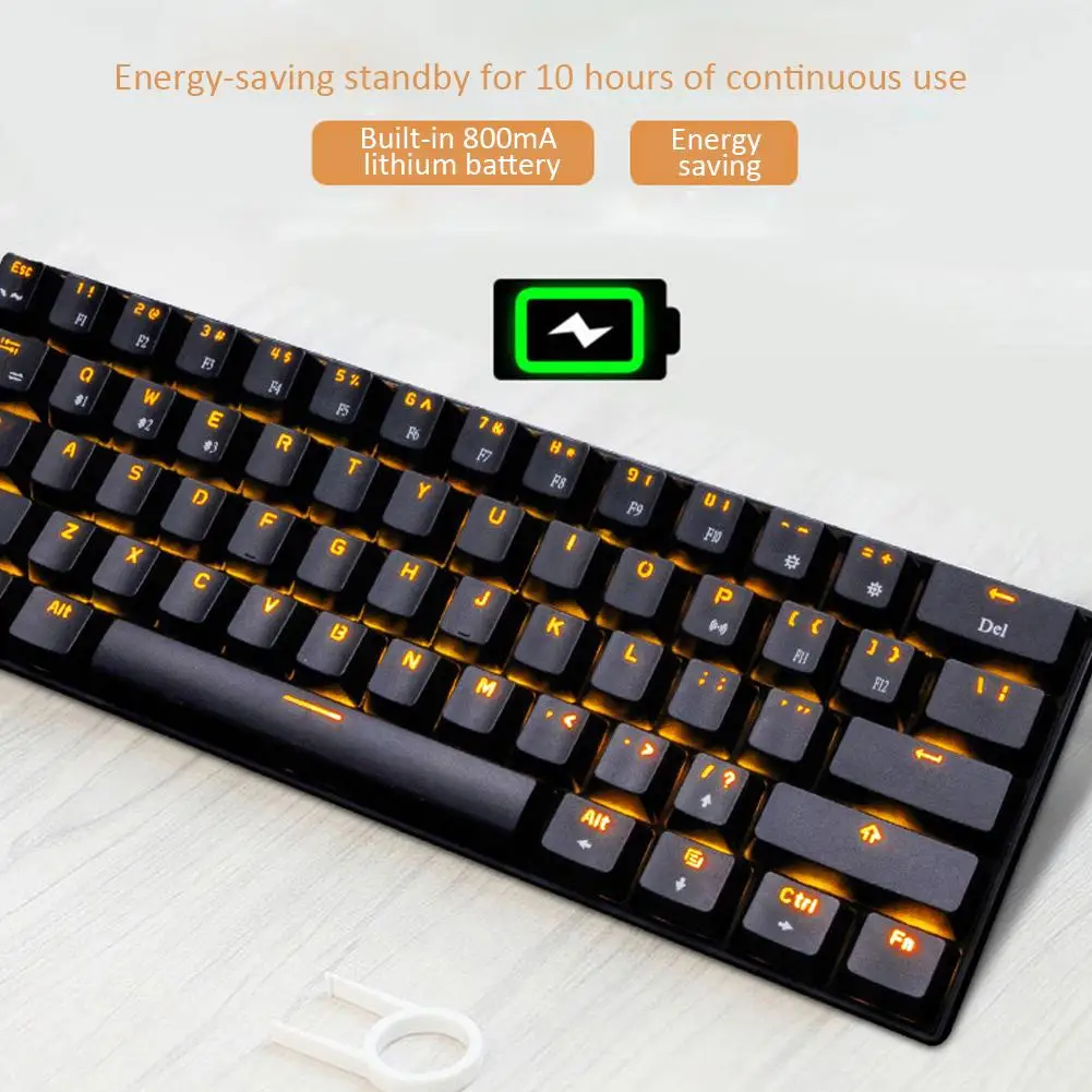 Беспроводная механическая Bluetooth клавиатура RGB для геймеров RK61 офисный компьютер