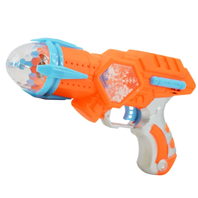 Мини электрический игрушечный пистолет музыкальный светильник вращающийся на