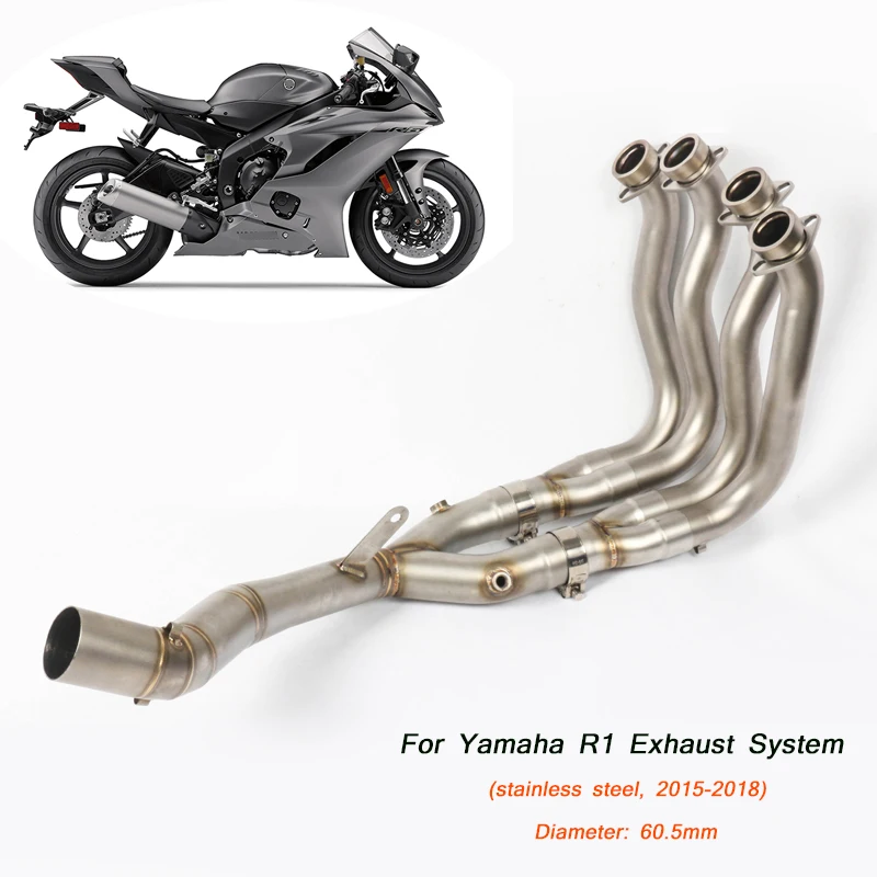 Silp on для Yamaha YZF-R1 R1 мотоцикл из нержавеющей стали полный канал неразрушительная система глушителя - Цвет: A