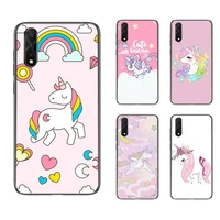 pink kawaii girl princess cute unicorn phone case for redmi 4x 5plus 6 7 8a 9 note 4 8 t 9 10 pro cover fundas coque
