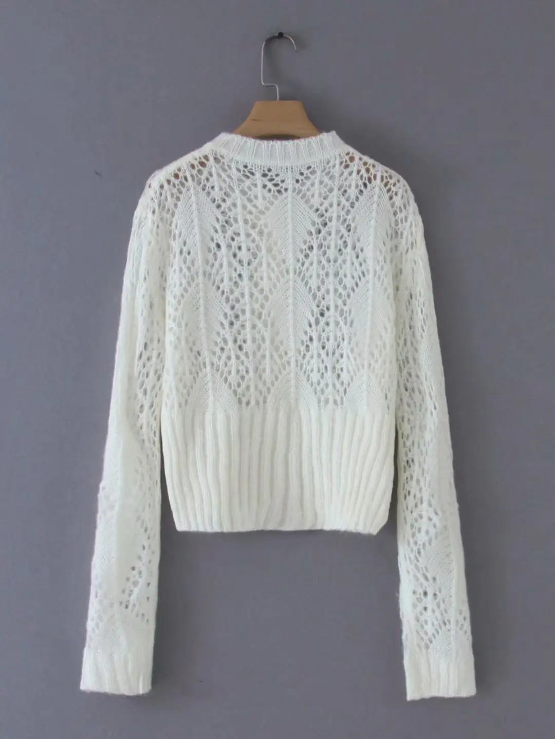 

Women Clothes 2019 Autumn New Bat Sleeve Pink Hollow Mohair Waist Cardigan Women Sweater Women Casaco Feminino