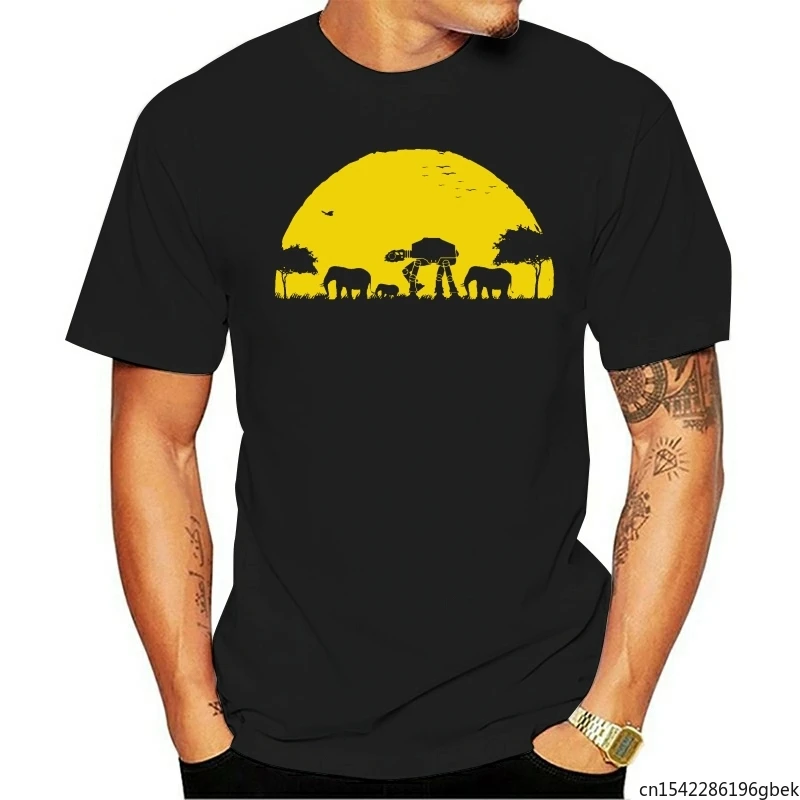 

Elephant Atat Sunset Funny Men's T-Shirt