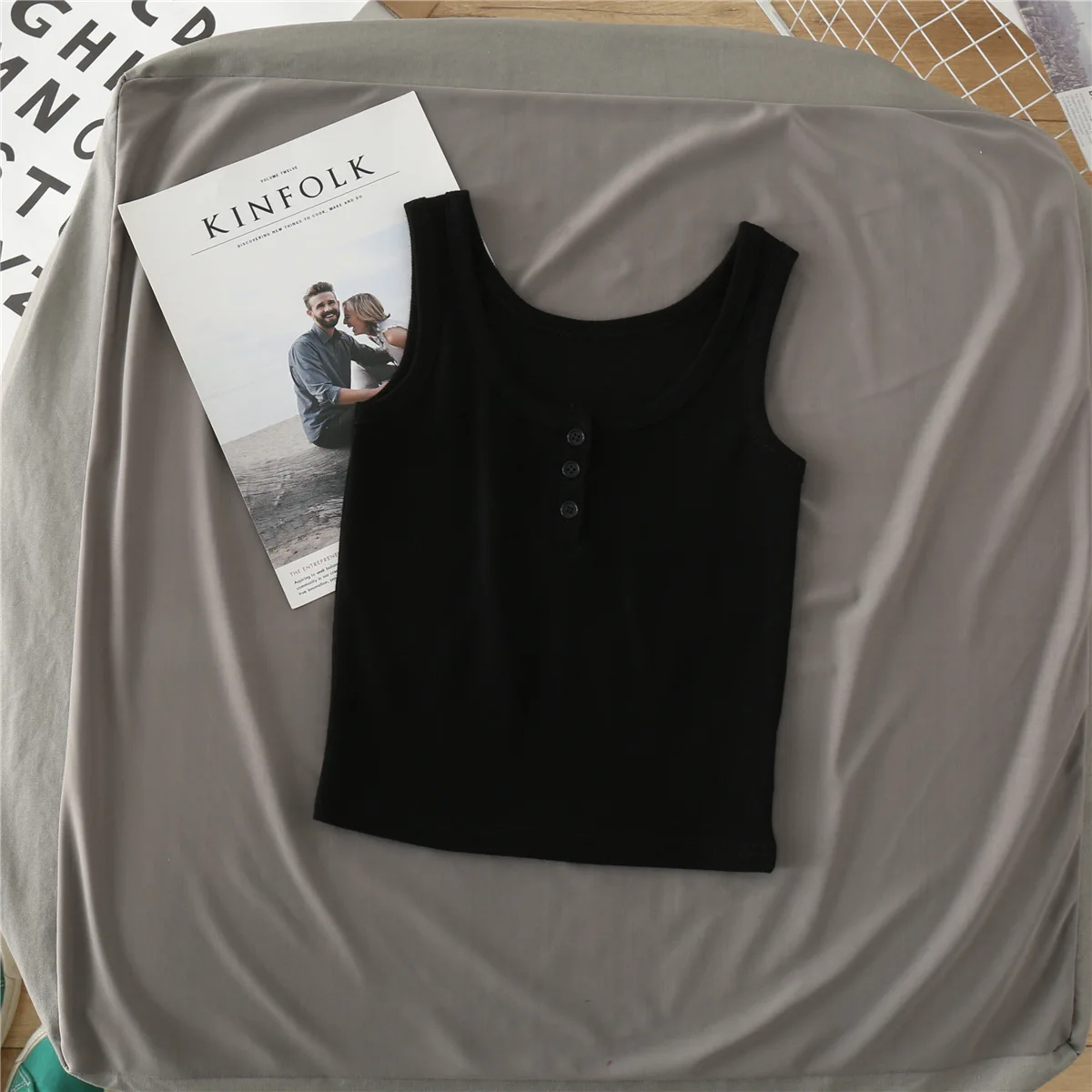 

New style vest\ with chest pad all-in-one short camisole female thread holiday style sexy camisole XHB1629