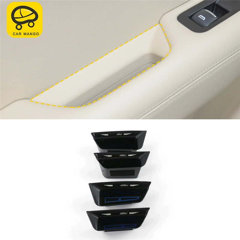 

CAR MANGO Car Styling Door Armrest Storage Organizing Box Case Cover Trim Frame Interior Accessories for Cadillac XT5 2016