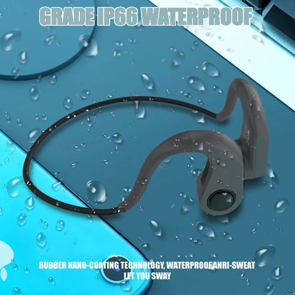 X8 Newest Wireless Bone Conduction Headphones Bluetooth 5.0 Binaural Stereo Waterproof Sports Headset For 5G Cell Phone | Электроника