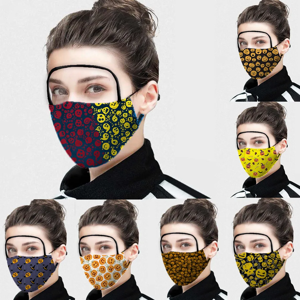 Маска на Хэллоуин для взрослых женщин Пылезащитная наружная маска лица защита