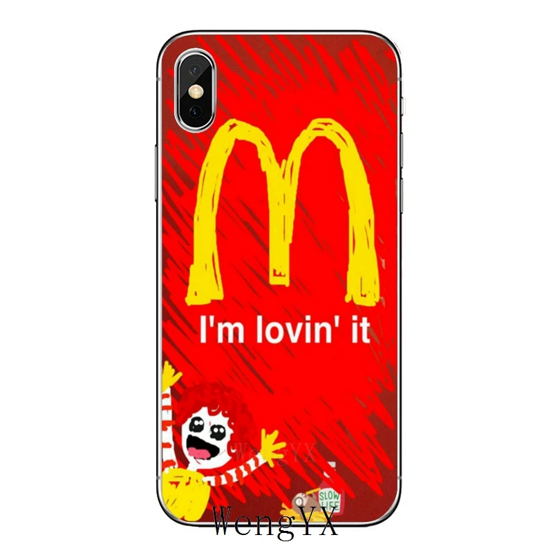 Чехол для iPhone 11 Pro XS Max XR X 8 7 6 6S Plus 5 5S SE Mcdonalds мягкий чехол - Цвет: Mcdonalds-A-13