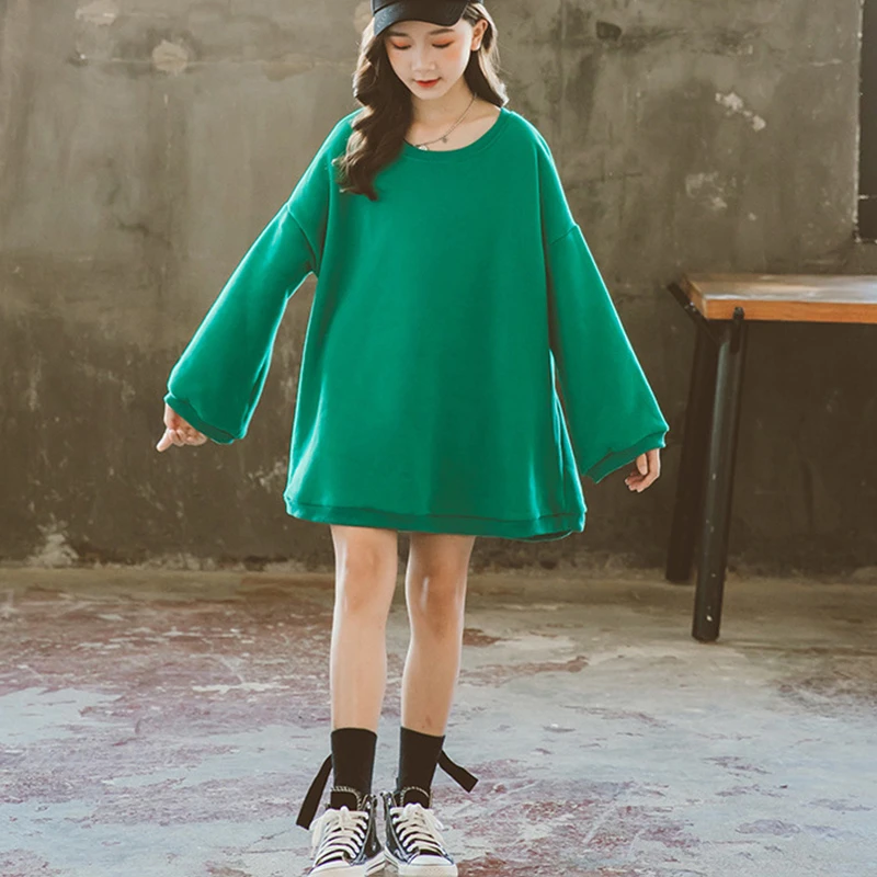 

Толстовка для девочек-подростков, осень 2020, детская повседневная одежда, детские платья, толстовка для девочек, модные толстовки, школьные т...