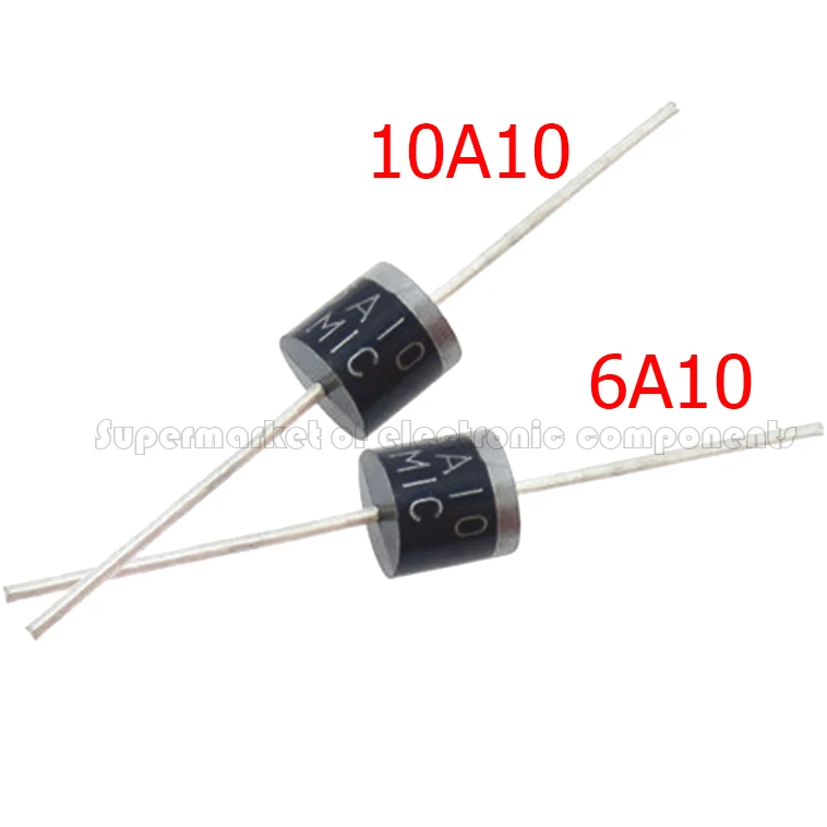 20 шт 10A10 10 0 AMP кремния полупроводниковый диод 10A 1000V R 6 6A10 6A Новый|Диоды| |