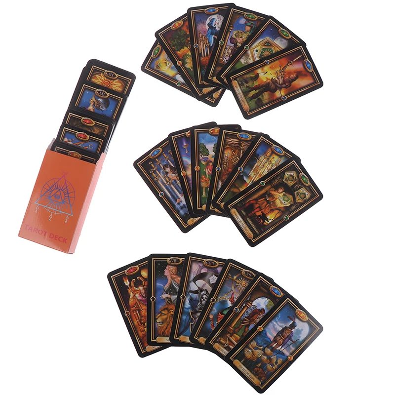 

78pcs Tarot Deck Cards Guidance of Fate Playing Board Game Cards Set Popular Deck Card Game