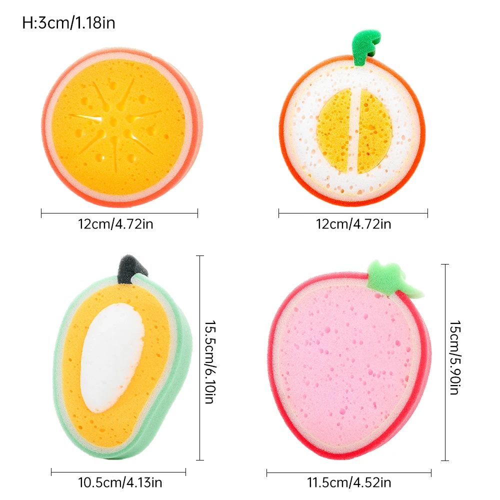 

Bath Cleaning Sponge Fruit Bath Cotton Bath Sponge Creative Cartoon Exfoliating Body Cleaning Shower Brush Bathroom Accessories