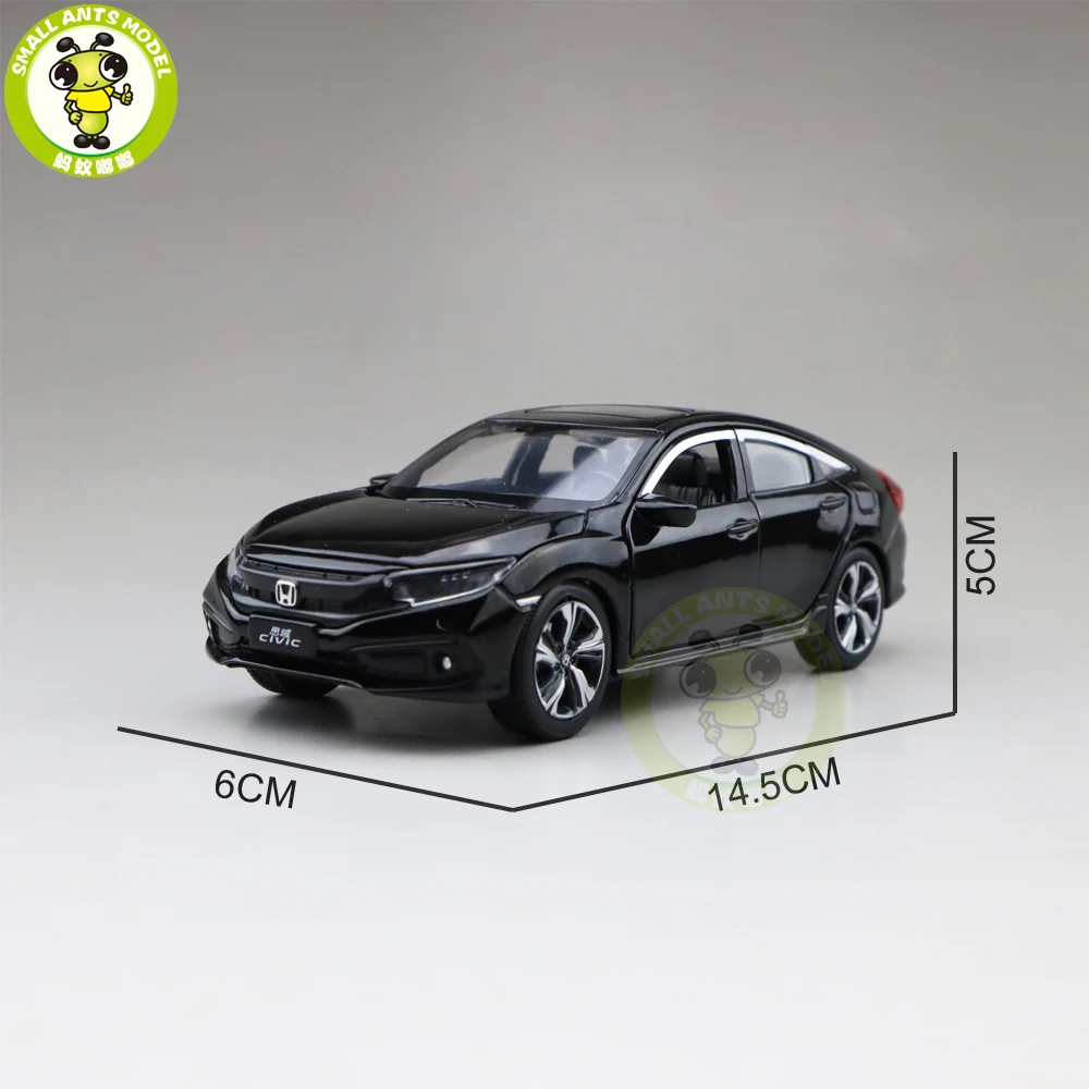 1/32 Jackiekim CIVIC литая под давлением Металлическая Модель автомобиля игрушки дети