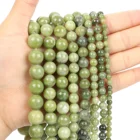 Бусины из натурального камня Xiu Jade, Очаровательные Круглые бусины россыпью для изготовления ювелирных изделий, рукоделия, браслетов своими руками, нитка 4-12 мм