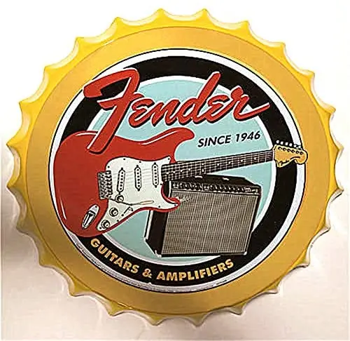 

Королевская жестяная крышка для бутылки, металлическая жестяная вывеска, гитары, музыкальный инструмент, диаметр 13,8 дюйма, круглые металли...