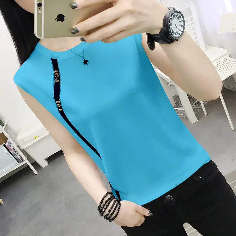 

Ice silk waistcoat for women's summer wear