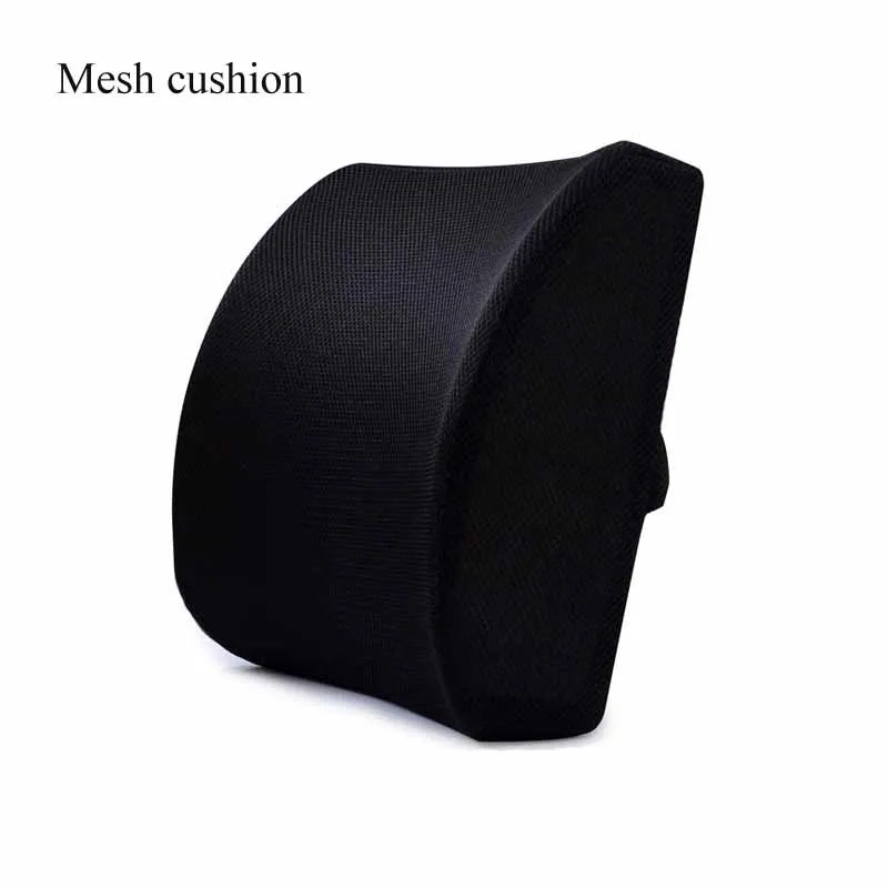 mesh black Подушка для автомобильного сиденья ортопедическая Ортопедическая подушка с эффектом памяти массажное кресло подушка для спины офисная Массажная подушка - Цвет: mesh black