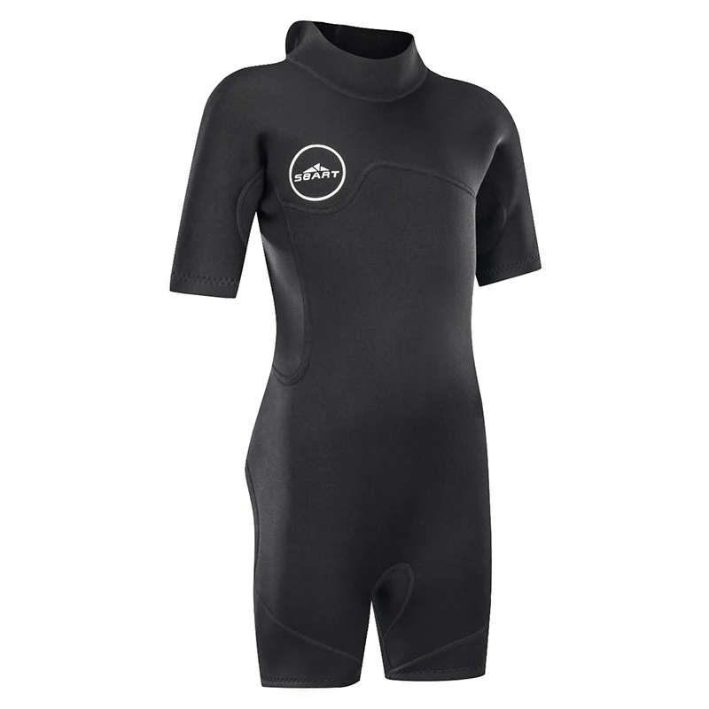 Задний zipwetsuit Junior неопрен класса премиум 2 мм короткий сердечник теплый рукав Дети