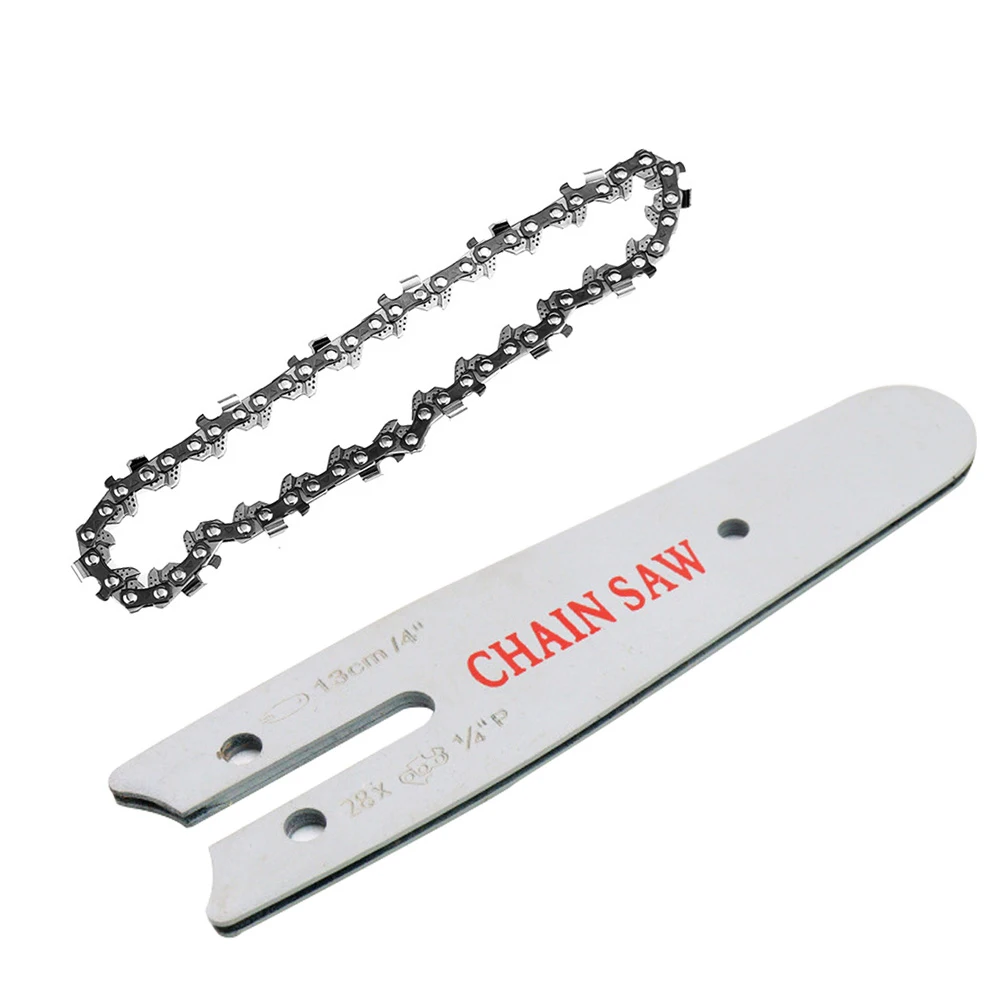 

4 Inch Mini Steel Chainsaw Chain Electric Electric Saw Accessory Replacement Made Of Fine Quality Steel With Superior Guide NEW