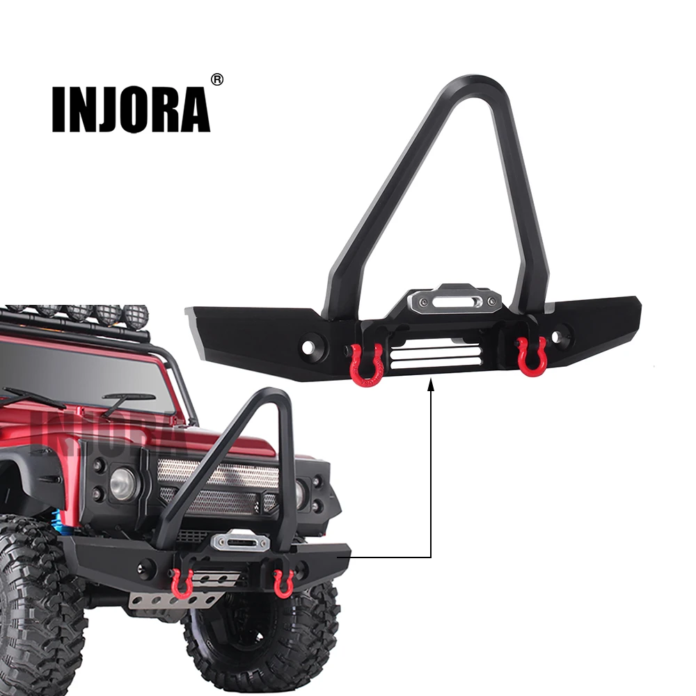 Металлический передний бампер для радиоуправляемого автомобиля INJORA 200*120 мм 1:10 RC