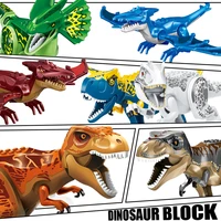 jurassic dinosaur park toys tyrannosaurus rex indominus building blocks set bricks constructor moc dragon kids christmas gifts