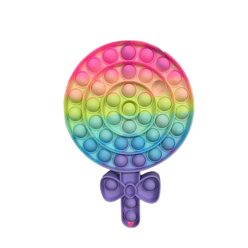 

Christmas Series Push Bubble Fidget Toy Adult Stress Relief Sensory Toy Antistress Fidget Lollipop Squishy Anti-Stress Kids Gift