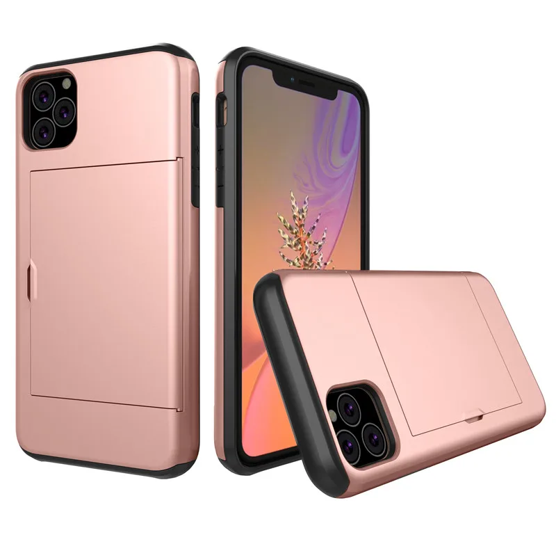 SGP Spigen Тонкий защитный чехол CS TPU PC для сотового телефона с отделением для карт для iPhone 11 Pro Max X XS XR 8 7 6 6S Plus - Цвет: Rose gold