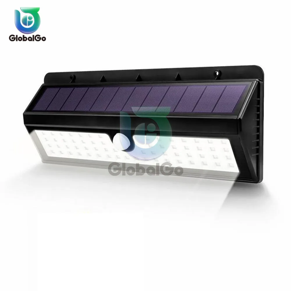62 LED наружный Солнечный настенный светильник PIR датчик движения Солнечная лампа