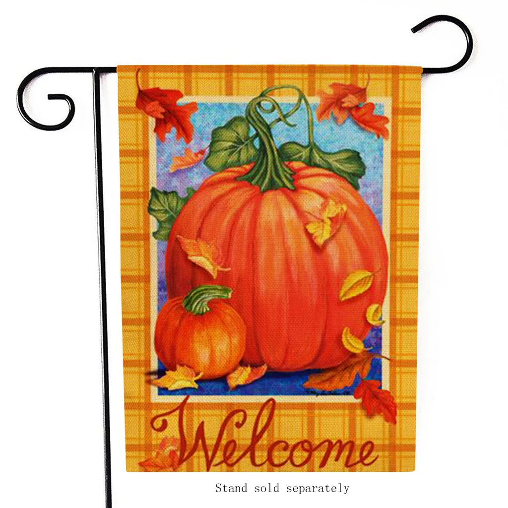 Сезонные садовые флаги двухсторонние праздничные декоративные газон флаг для