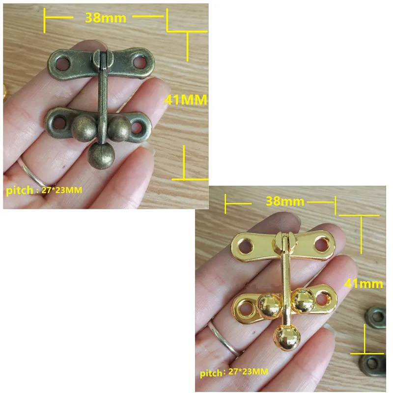 

Vintage Furniture Locked,Box Suitcase Toggle Latch Buckles,Antique Alloy Lock,Zinc Alloy Wooden Box Lock,38*41mm,10Sets