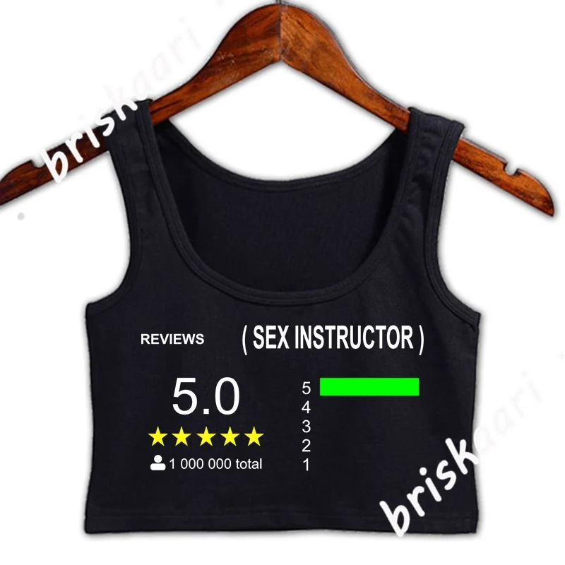 

Женский укороченный топ без рукавов с круглым вырезом