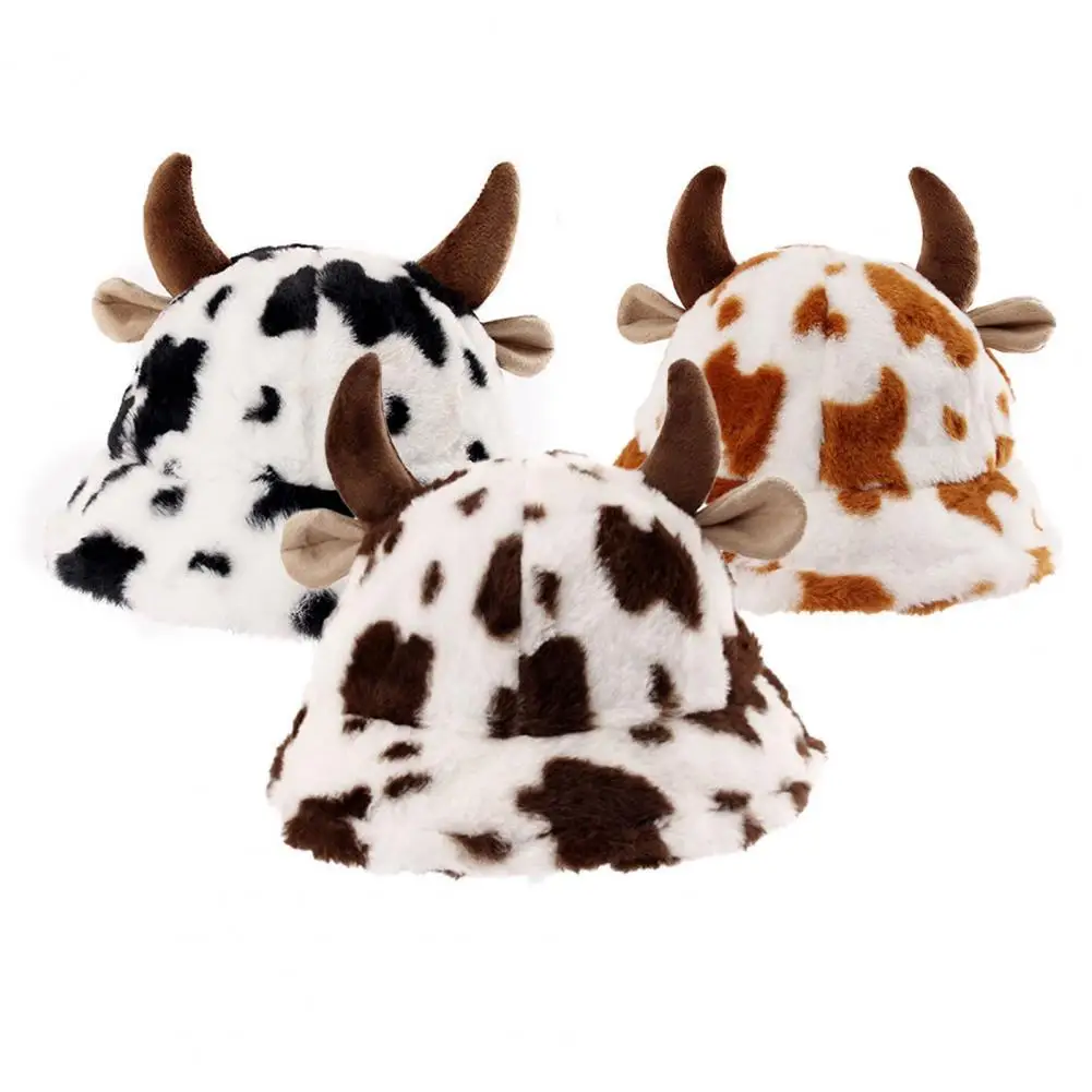 

Дышащая стильная плюшевая утолщенная Рыбацкая шапка, зимняя шапка из бычьего рога, восхитительная для улицы